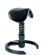Der Swopper mit Sattelsitz f&uuml;r den besonderen ergonomischen Sitzkomfort. Dank der dreidimensionalen Beweglichkeit des Swopper folgt der Sattelsitz allen Ihren Bewegungen und passt sich auch in der Neigung an.