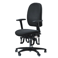 Der ergonomische B&uuml;rostuhl Bioswing Mambo 350 office verf&uuml;gt &uuml;ber eine Vario-Back-Matic zur individuellen Anpassung der R&uuml;ckendruckeinstellung und ein integriertes Bioswing Sitzwerk.