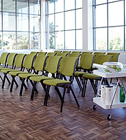 Saalbestuhlung mit dem Konferenzstuhl HAG Conventio