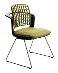 Der Konferenzstuhl HAG Sideways, Modell 9730, Farbe Olive.