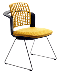 Der Konferenzstuhl HAG Sideways, Modell 9730, Farbe Ocker.
