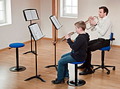 Leitnerstabil und Leitnertwist eigenen sich hervorragend als Musikerstuhl f&uuml;r Kinder, Jugendliche und Erwachsene.