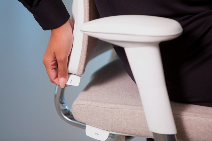 Bürostuhl Axia 3125 Detailansicht Verstellung der Rückenlehne