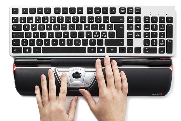 PC Maus Rollermouse Red