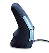 Die aufrechte (vertikale) Präzisionsmaus DXT wird wie ein Stift gehalten und aus dem Handgelenk heraus bewegt. Dadurch ist is ein besonders genaues Arbeiten möglich.