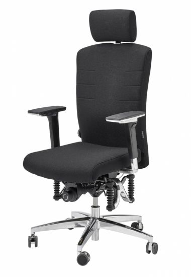 Der ergonomische Bürostuhl Bioswing 560 iQ mit Synchronmechanik, vielen Einstellmöglichkeiten und dem Bioswing Sitzwerk.
