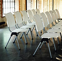 Konferenzstuhl HAG Conventio Wing, Saalbestuhlung mir Modell 9811