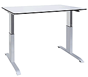 Ergon höhenverstellbares Tischgestell Green 1 Ergon Green 1 hat eine 1-stufige Höhenverstellung mit Gasfederlift (Höhe ohne Tischplatte 71- 117 cm)