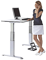 Das höhenverstellbare Tischgestell Ergon Green 2 ist ideal für abwechslungsreiches Arbeiten im Stehen und Sitzen.