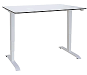 Ergon höhenverstellbares Tischgestell Master Das höhenverstellbare Tischgestell Ergon Master hat eine 2-stufige elektrische Höhenverstellung und einen extra-großen Verstellbereich von 63 bis 128 cm (Höhe ohne Tischplatte).